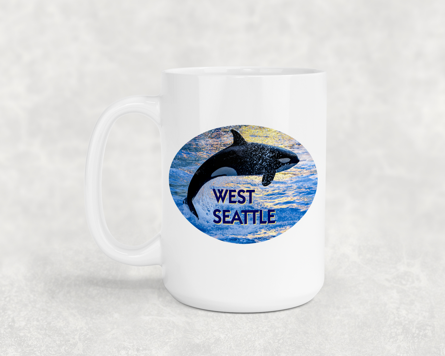West Seattle + Alki Beach 15 oz Large Mugs ~ Sip Your Coffee in Style
