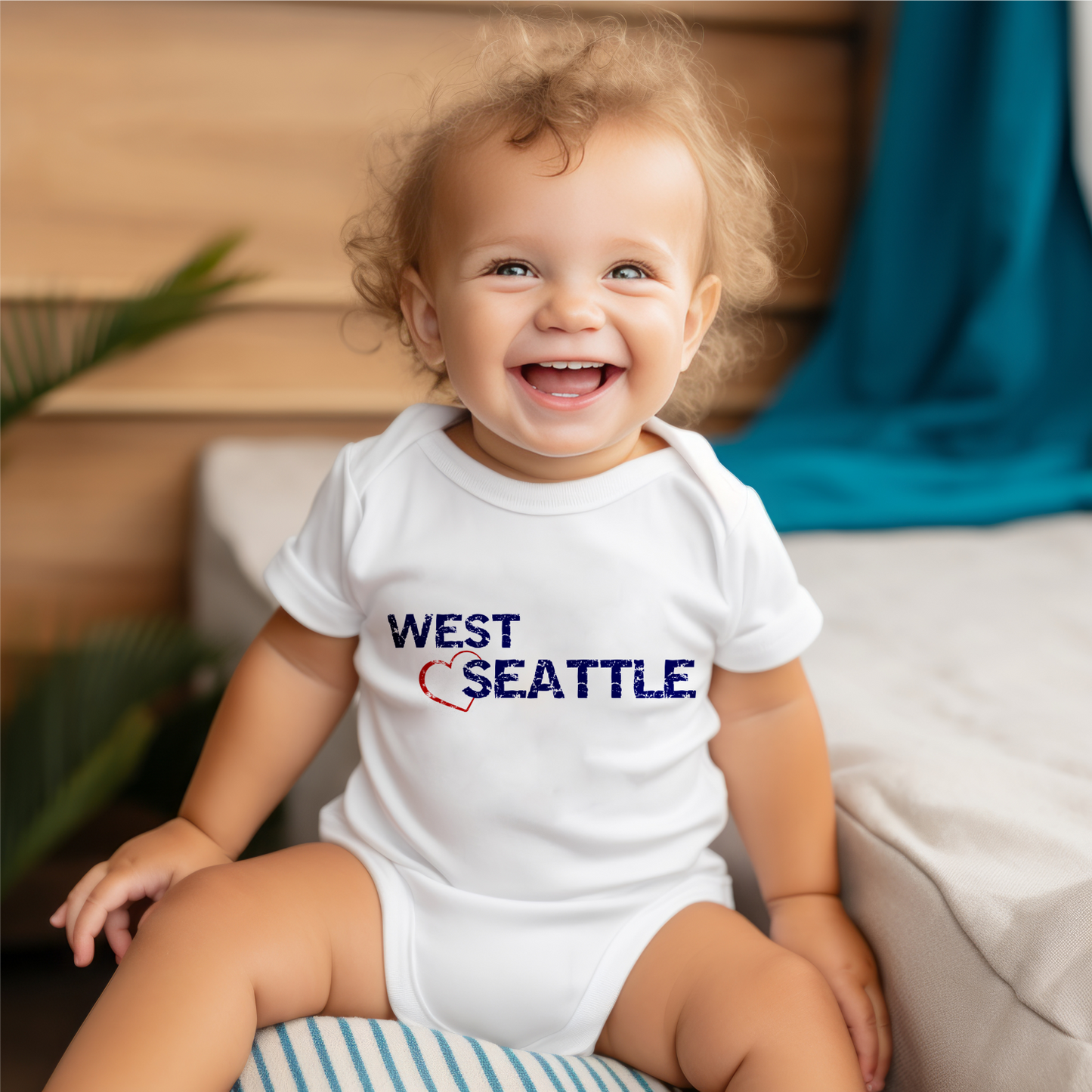 West Seattle + Alki Beach - Soft & Sweet Baby One-Piece Bodysuits
