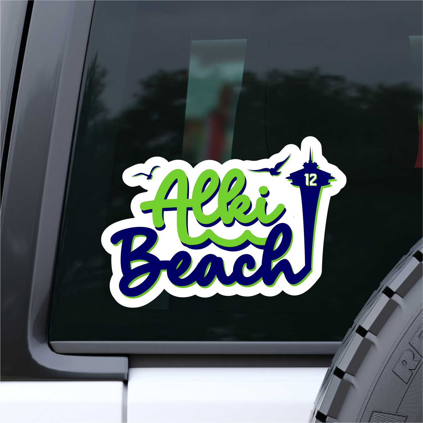 West Seattle + Alki Beach Decals and Stickers ~ UV Weatherproof!