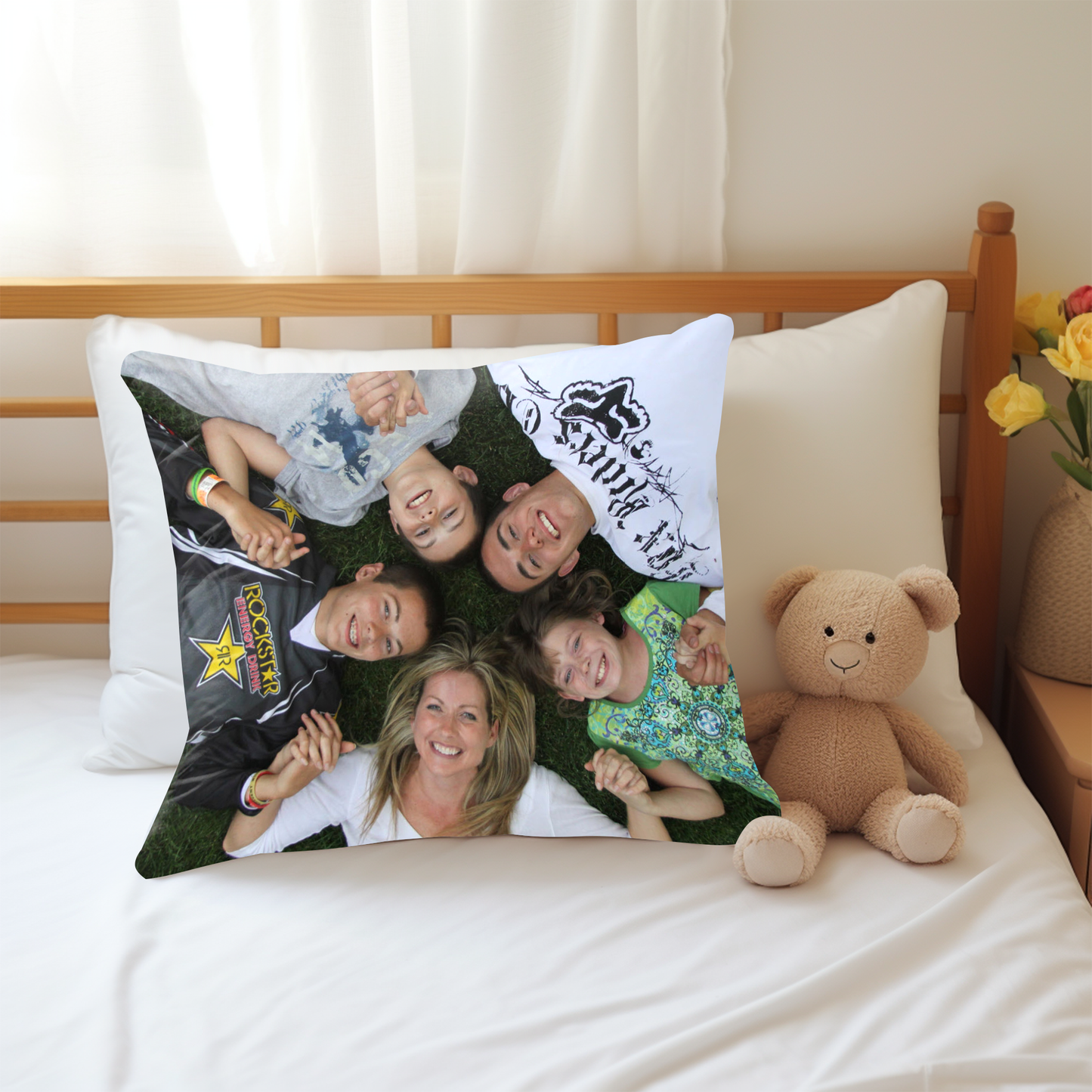 Custom Photo Special Memory Pillows ~ Full Color Throw Pillow Covers for 16" or 18" Pillows