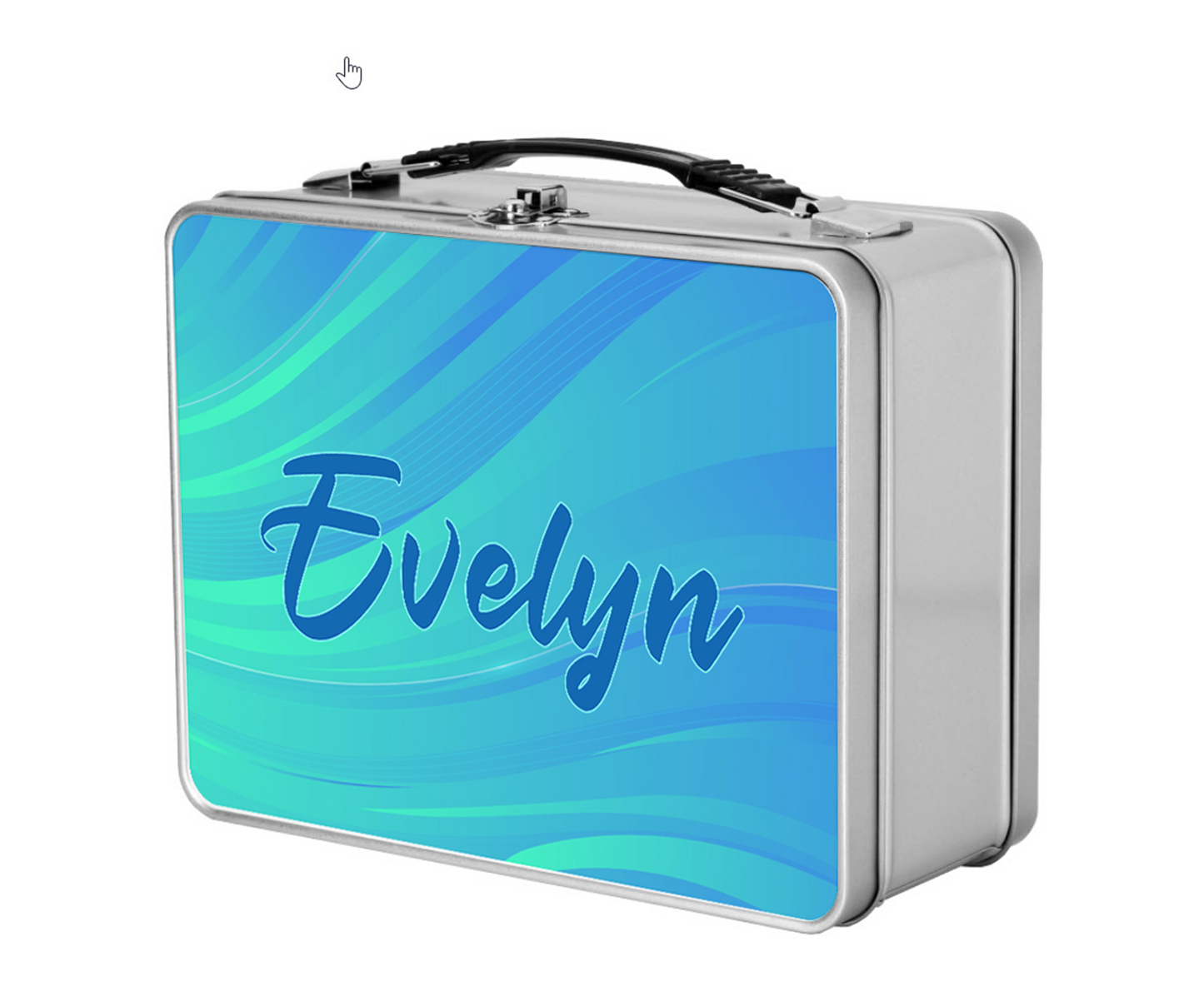 Custom Name Kids Metal Lunchbox + Treasure Box