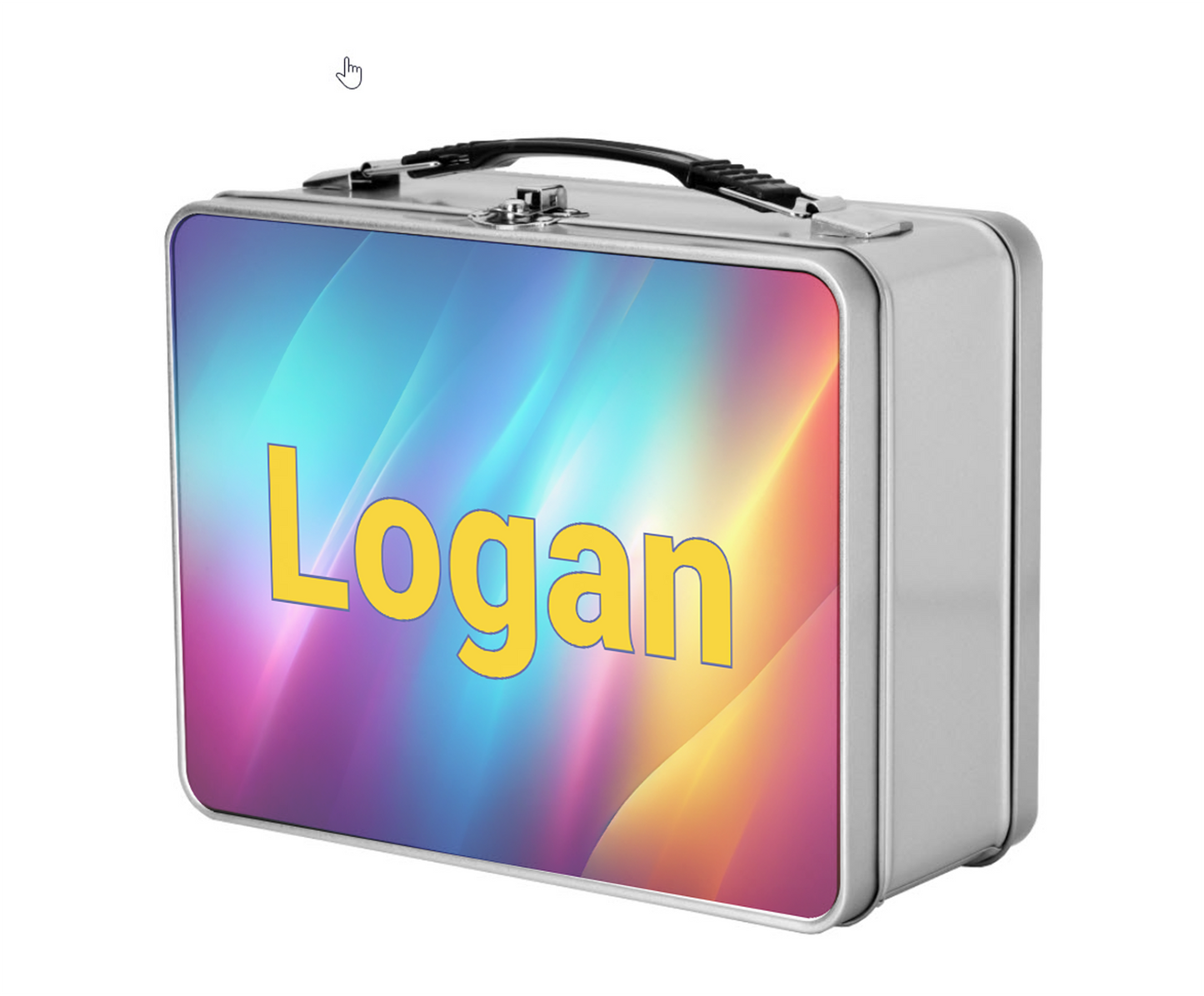Custom Name Kids Metal Lunchbox + Treasure Box