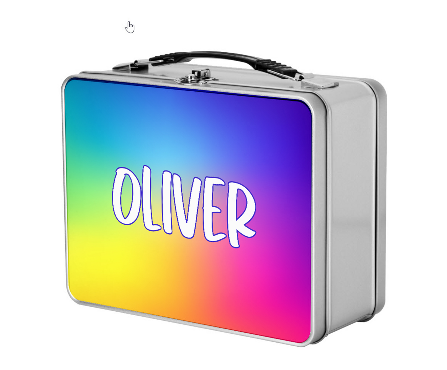 Custom Name Kids Metal Lunchbox + Treasure Box