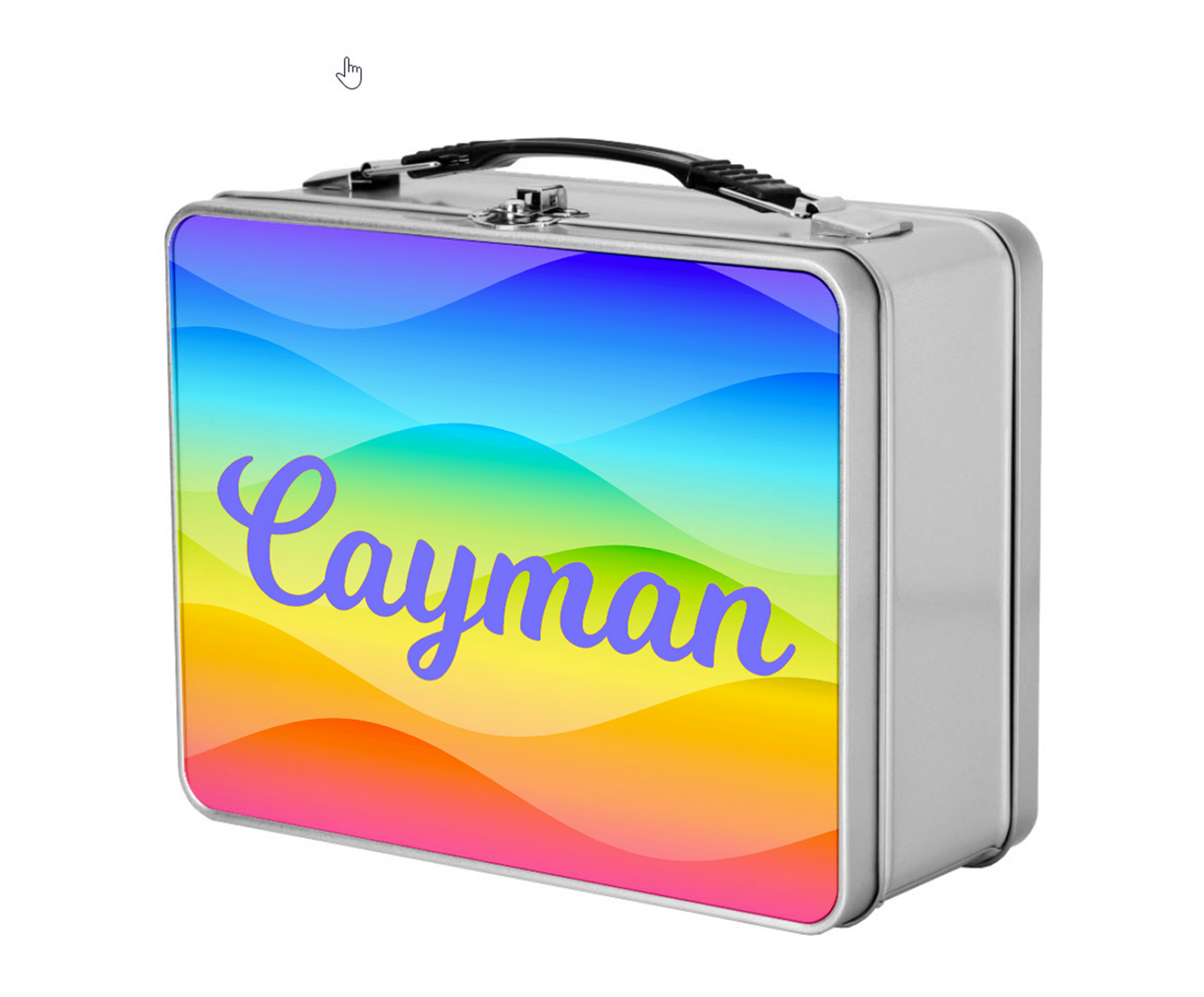 Custom Name Kids Metal Lunchbox + Treasure Box