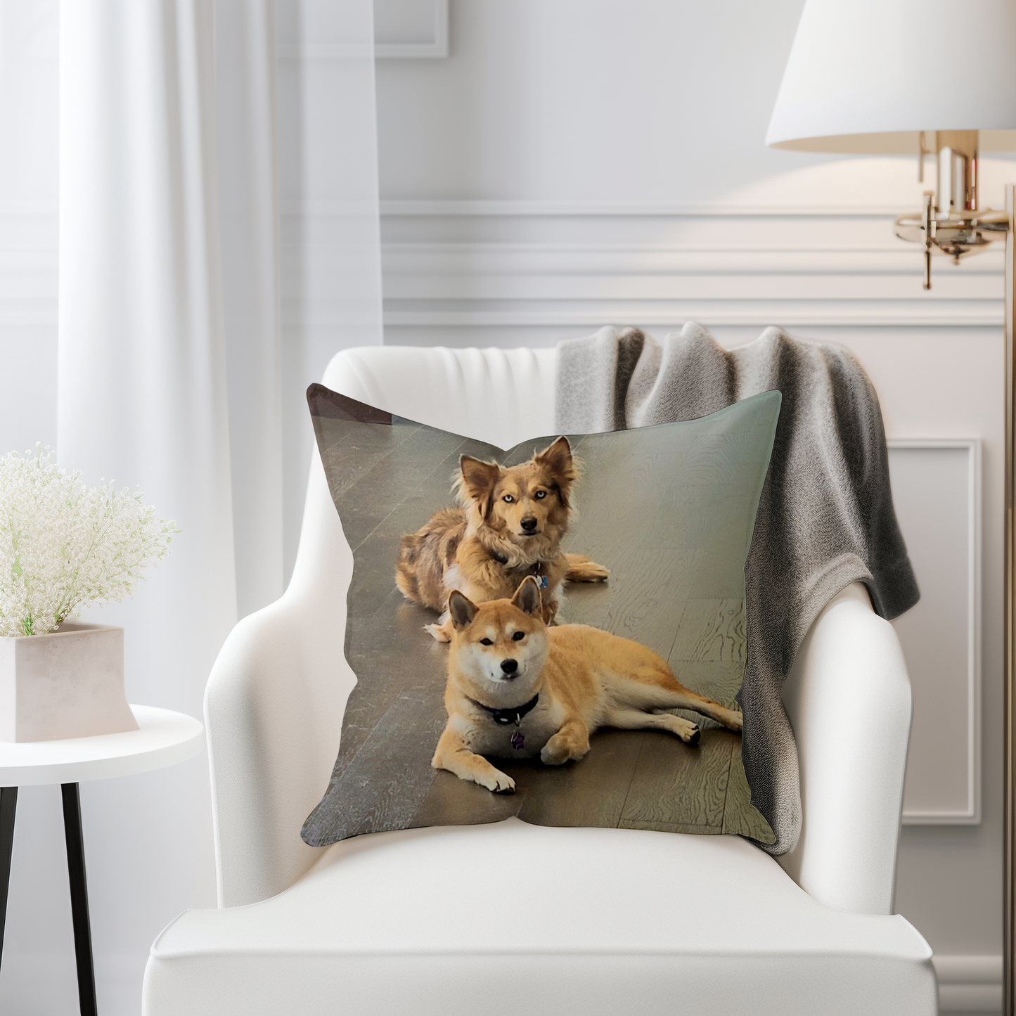 Custom Photo Special Memory Pillows ~ Full Color Throw Pillow Covers for 16" or 18" Pillows