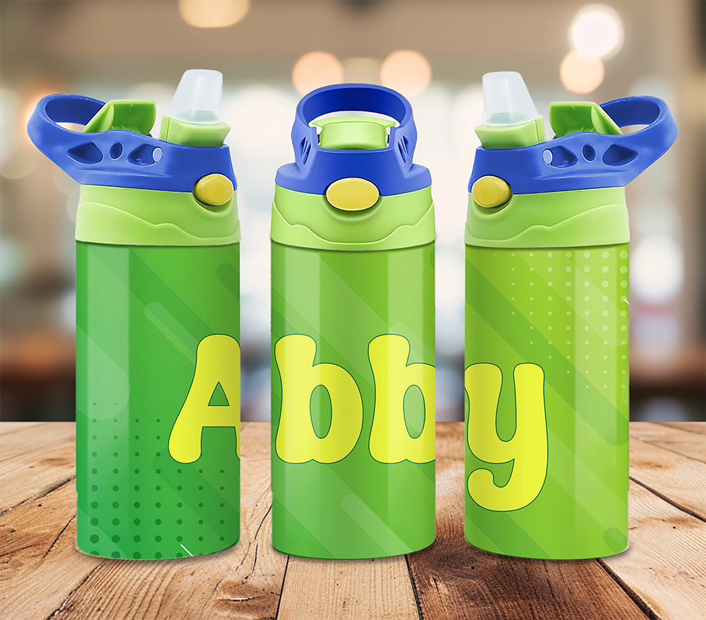 Custom Name Kids 12 oz Flip-Top Tumbler ~ Keeps Drinks Cold!
