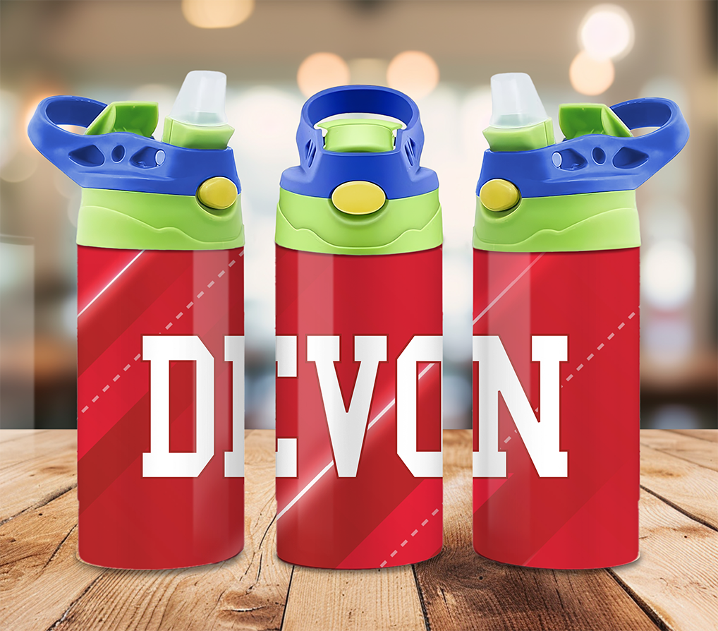 Custom Name Kids 12 oz Flip-Top Tumbler ~ Keeps Drinks Cold!