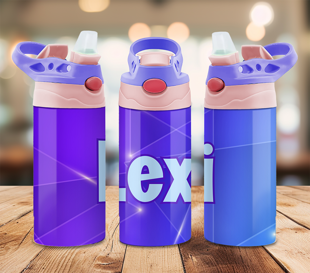 Custom Name Kids 12 oz Flip-Top Tumbler ~ Keeps Drinks Cold!