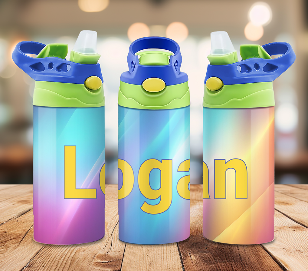 Custom Name Kids 12 oz Flip-Top Tumbler ~ Keeps Drinks Cold!