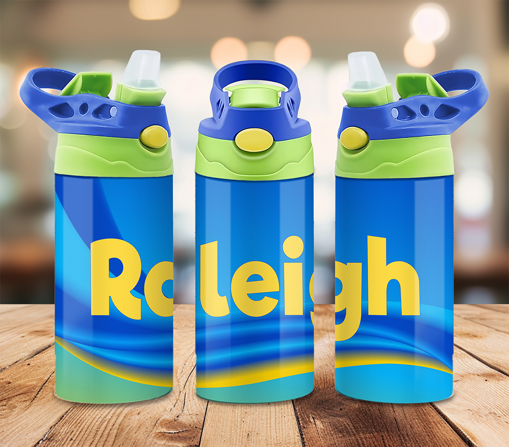 Custom Name Kids 12 oz Flip-Top Tumbler ~ Keeps Drinks Cold!