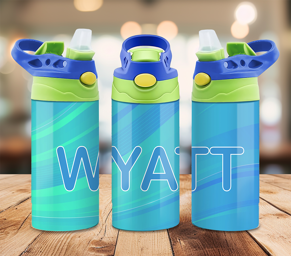 Custom Name Kids 12 oz Flip-Top Tumbler ~ Keeps Drinks Cold!