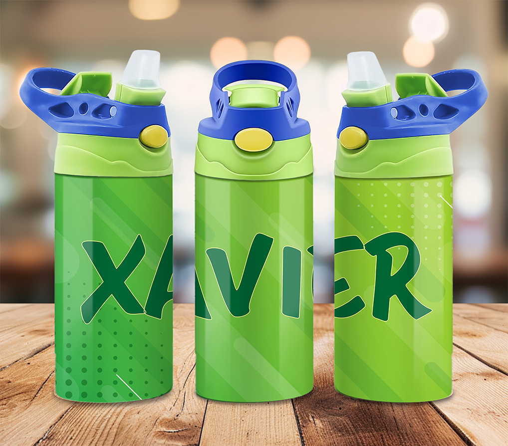 Custom Name Kids 12 oz Flip-Top Tumbler ~ Keeps Drinks Cold!