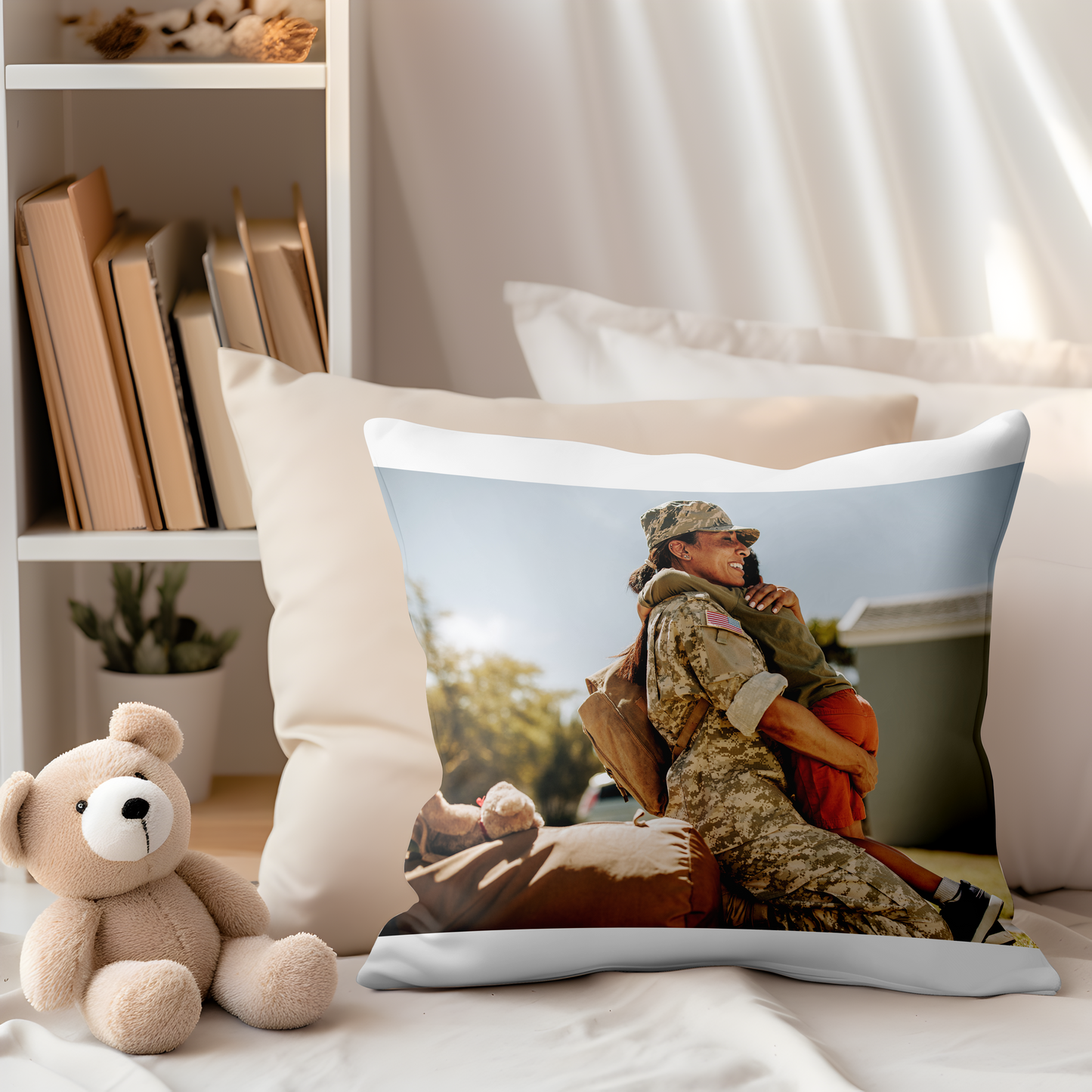 Custom Photo Special Memory Pillows ~ Full Color Throw Pillow Covers for 16" or 18" Pillows