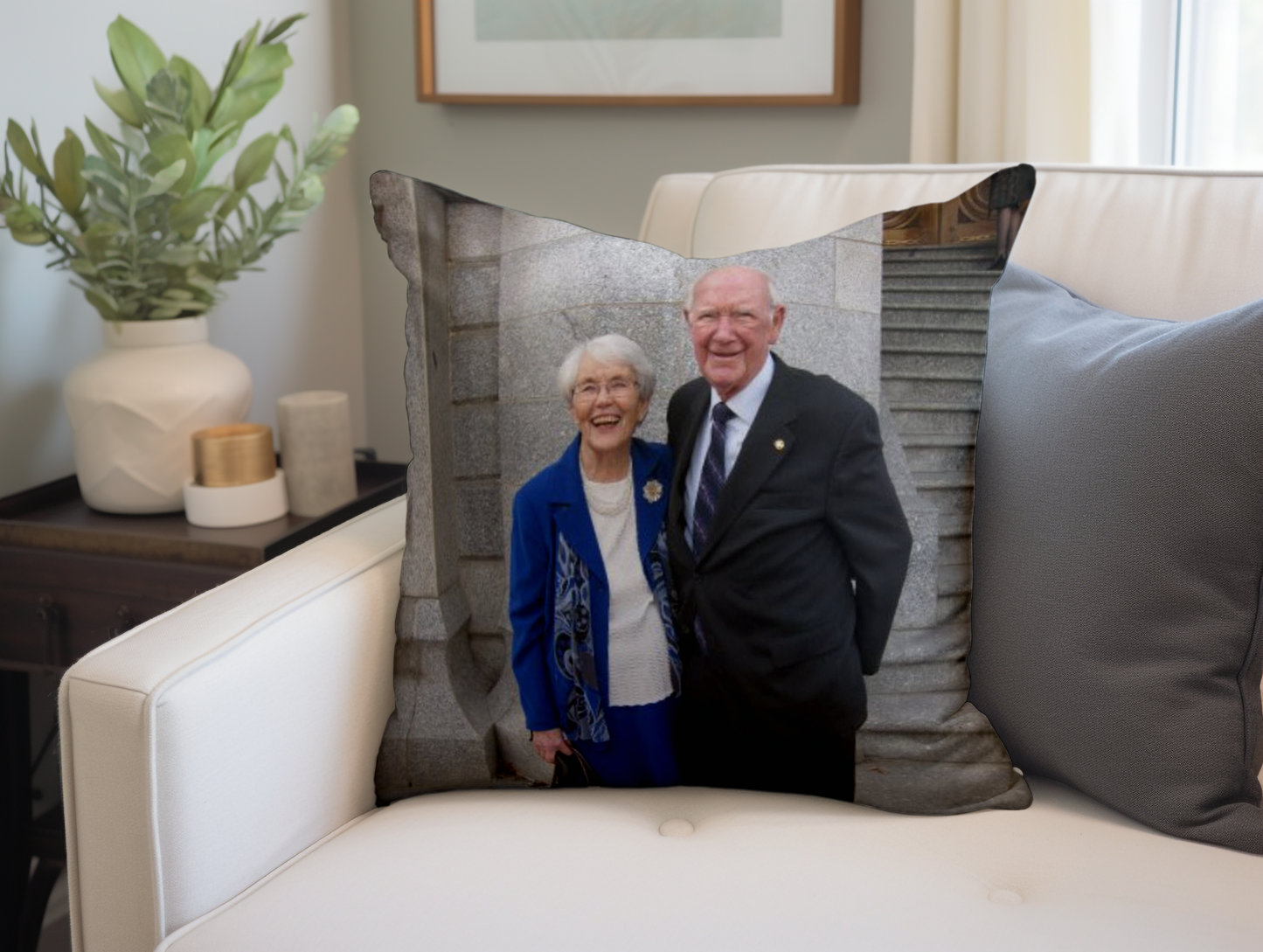 Custom Photo Special Memory Pillows ~ Full Color Throw Pillow Covers for 16" or 18" Pillows
