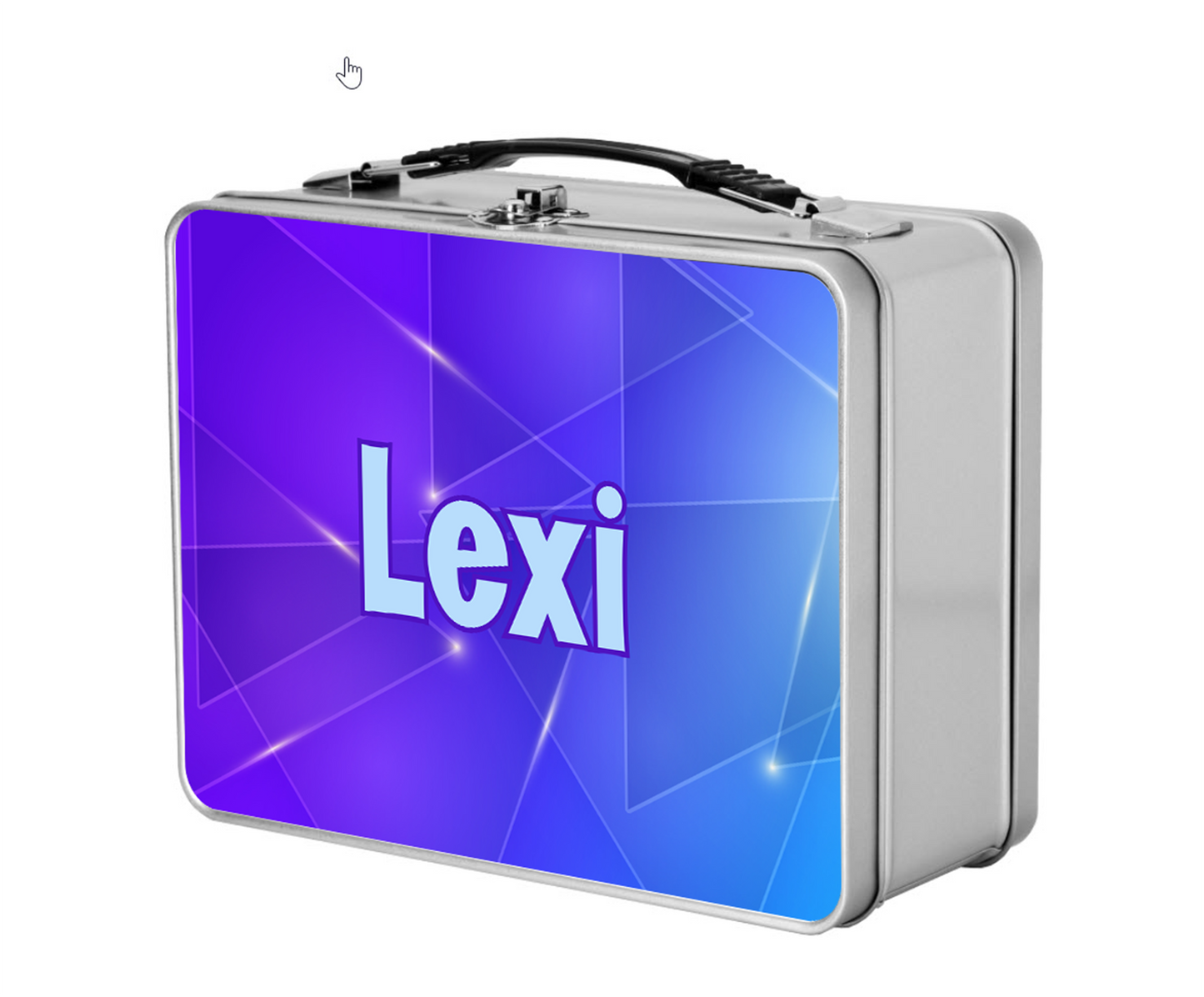 Custom Name Kids Metal Lunchbox + Treasure Box