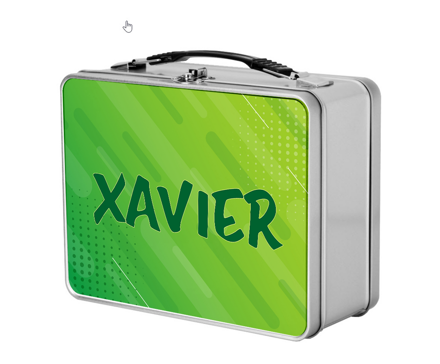 Custom Name Kids Metal Lunchbox + Treasure Box