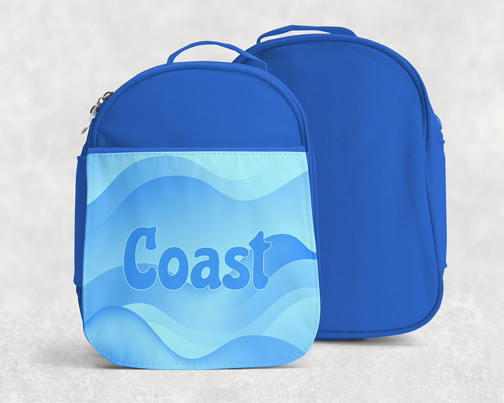 Custom Name Kids Treasure Bag + Lunch Box ~ Soft-sided & Cheery