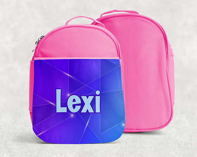 Custom Name Kids Treasure Bag + Lunch Box ~ Soft-sided & Cheery