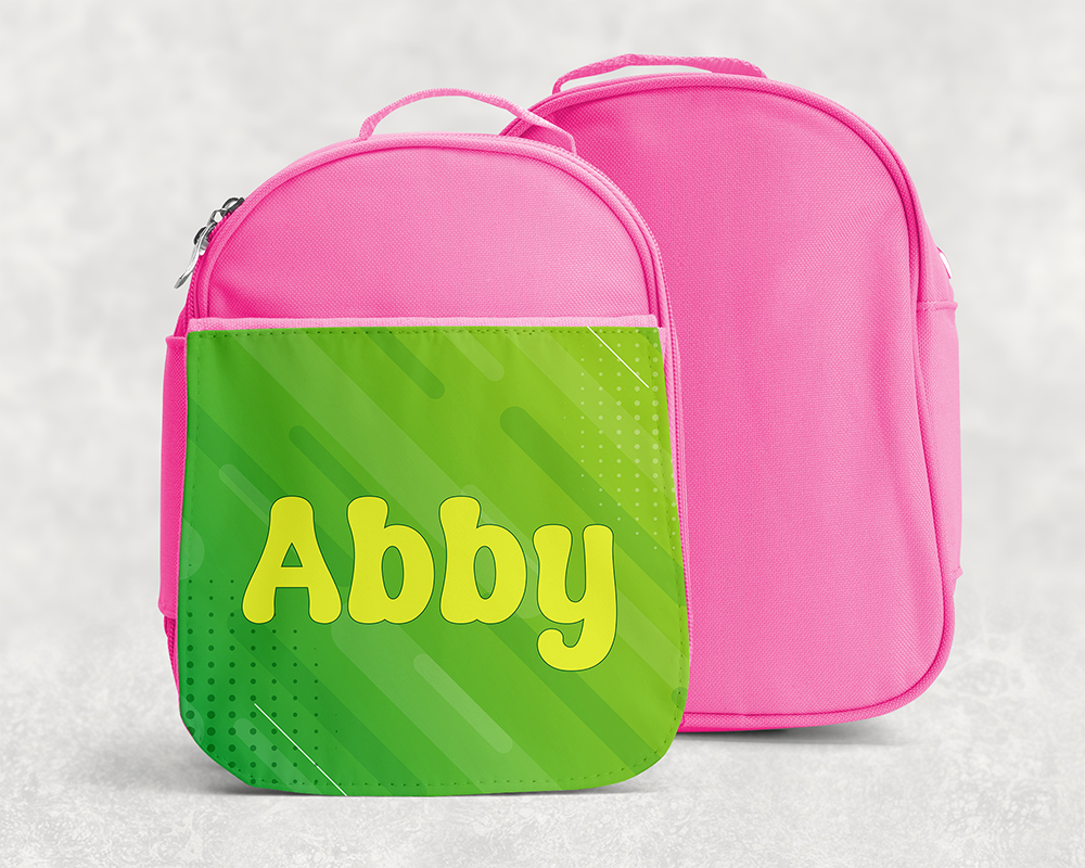 Custom Name Kids Treasure Bag + Lunch Box ~ Soft-sided & Cheery