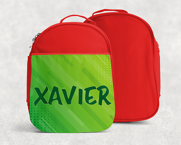 Custom Name Kids Treasure Bag + Lunch Box ~ Soft-sided & Cheery