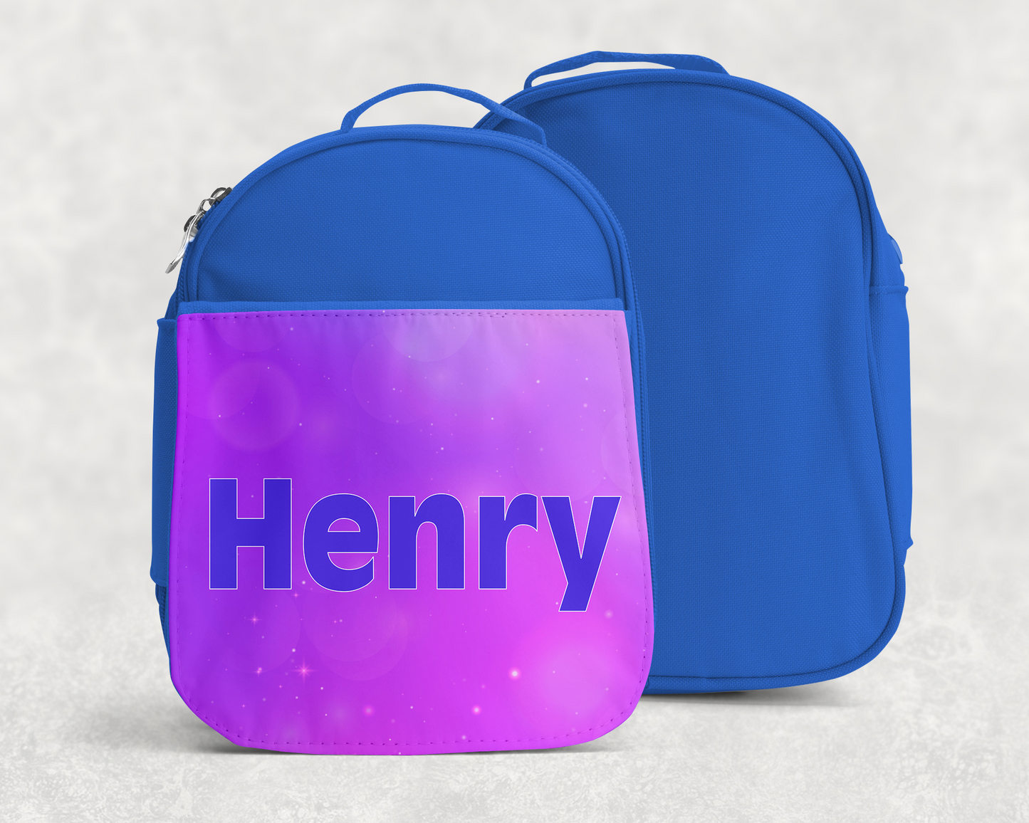 Custom Name Kids Treasure Bag + Lunch Box ~ Soft-sided & Cheery