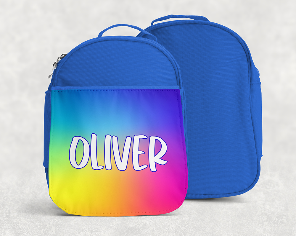 Custom Name Kids Treasure Bag + Lunch Box ~ Soft-sided & Cheery