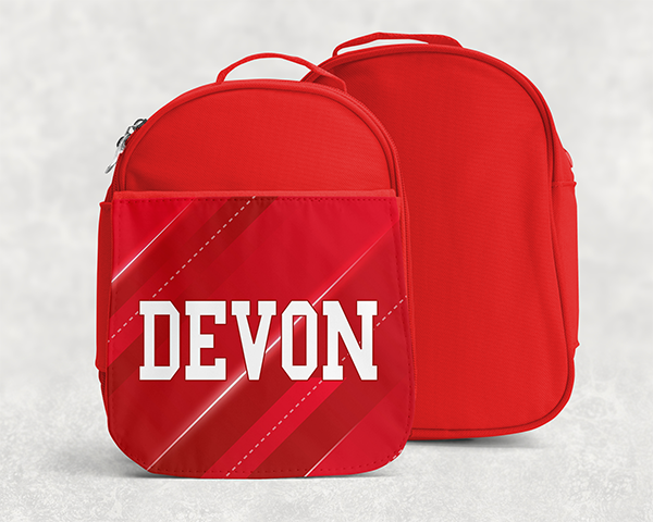 Custom Name Kids Treasure Bag + Lunch Box ~ Soft-sided & Cheery