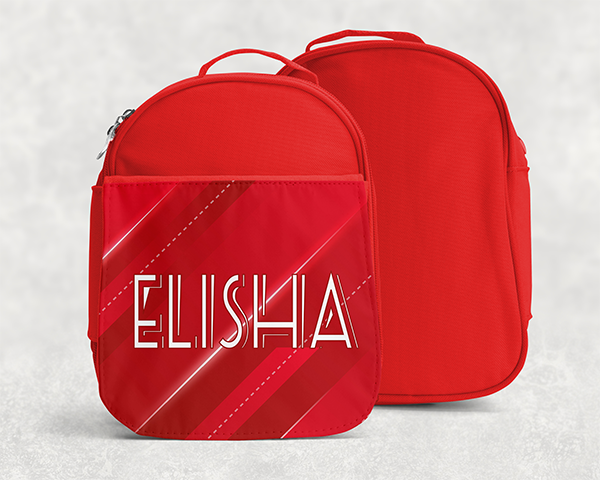 Custom Name Kids Treasure Bag + Lunch Box ~ Soft-sided & Cheery