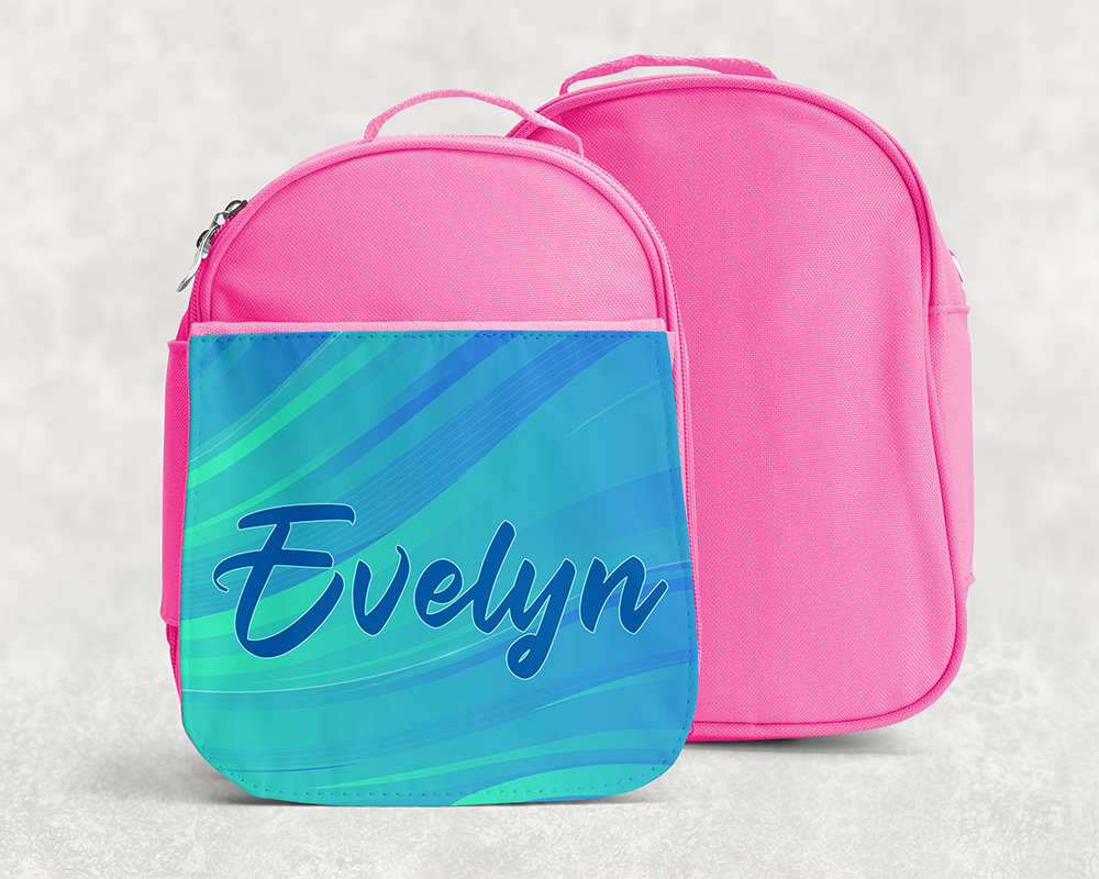 Custom Name Kids Treasure Bag + Lunch Box ~ Soft-sided & Cheery