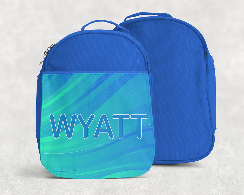 Custom Name Kids Treasure Bag + Lunch Box ~ Soft-sided & Cheery