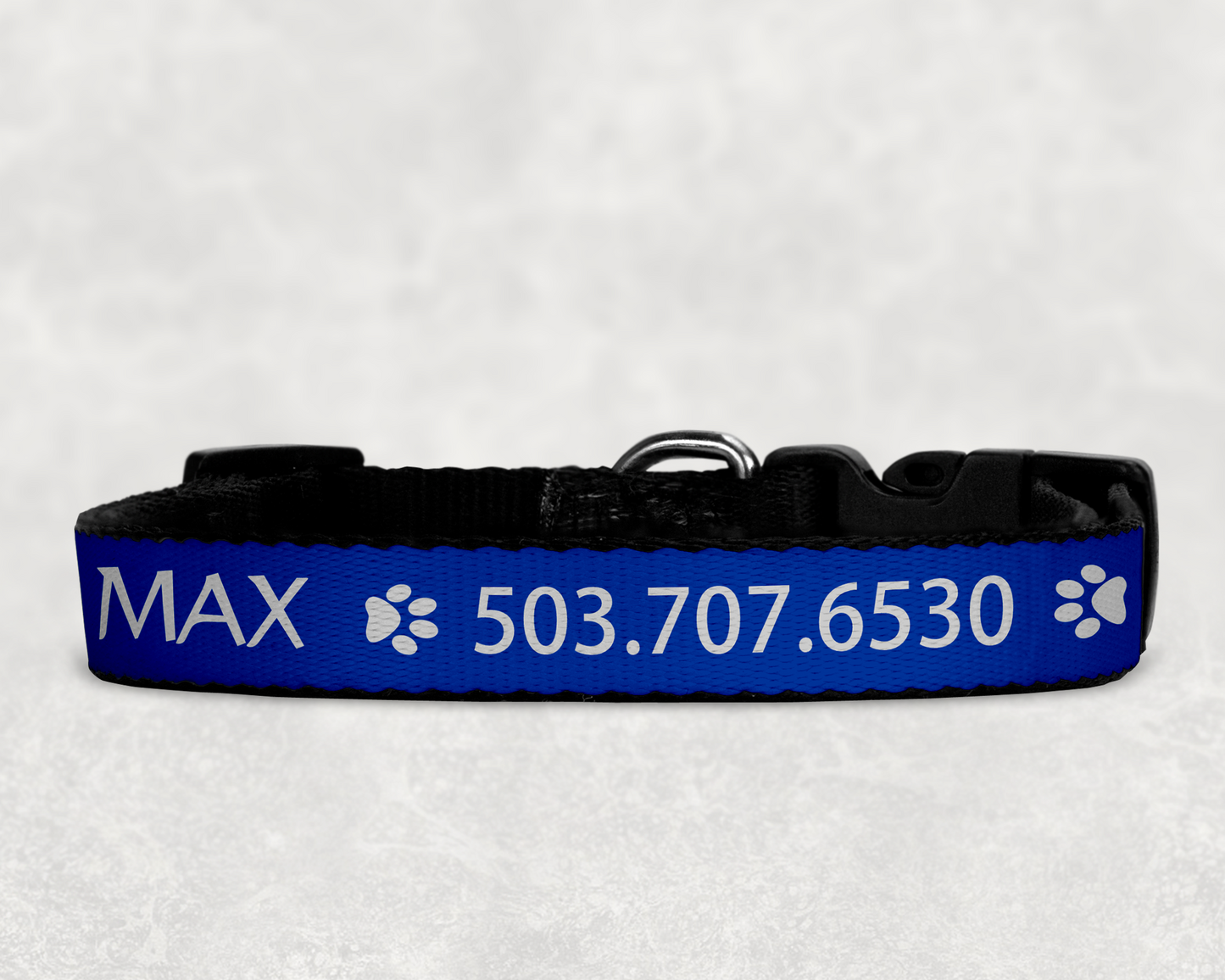 Custom Dog Collars  ~ Easy ID with Colorful Custom Collars with your Dog's Name and Info