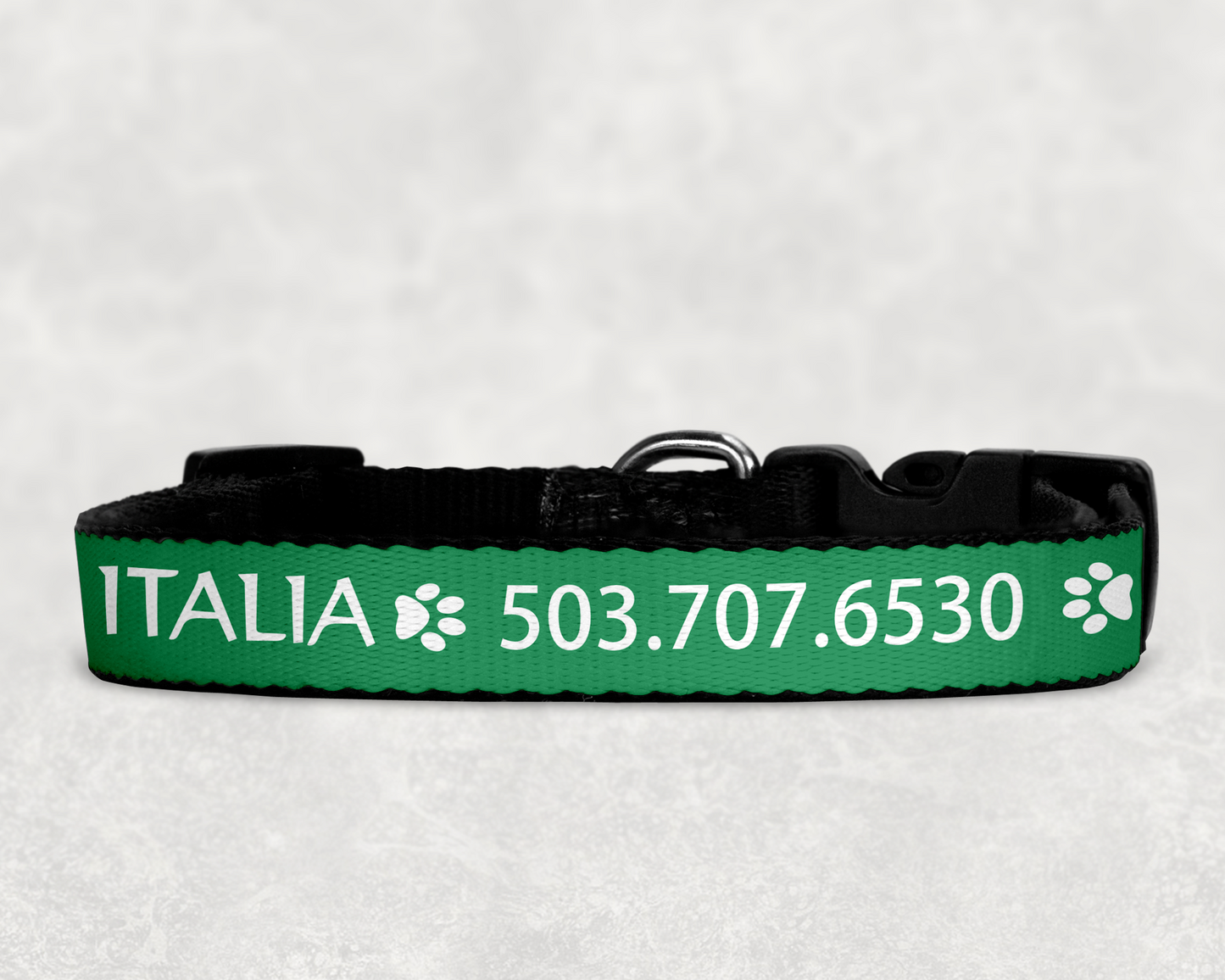 Custom Dog Collars  ~ Easy ID with Colorful Custom Collars with your Dog's Name and Info