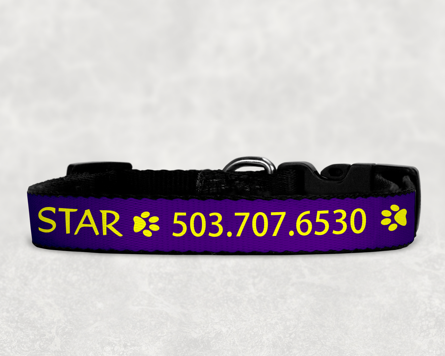 Custom Dog Collars  ~ Easy ID with Colorful Custom Collars with your Dog's Name and Info