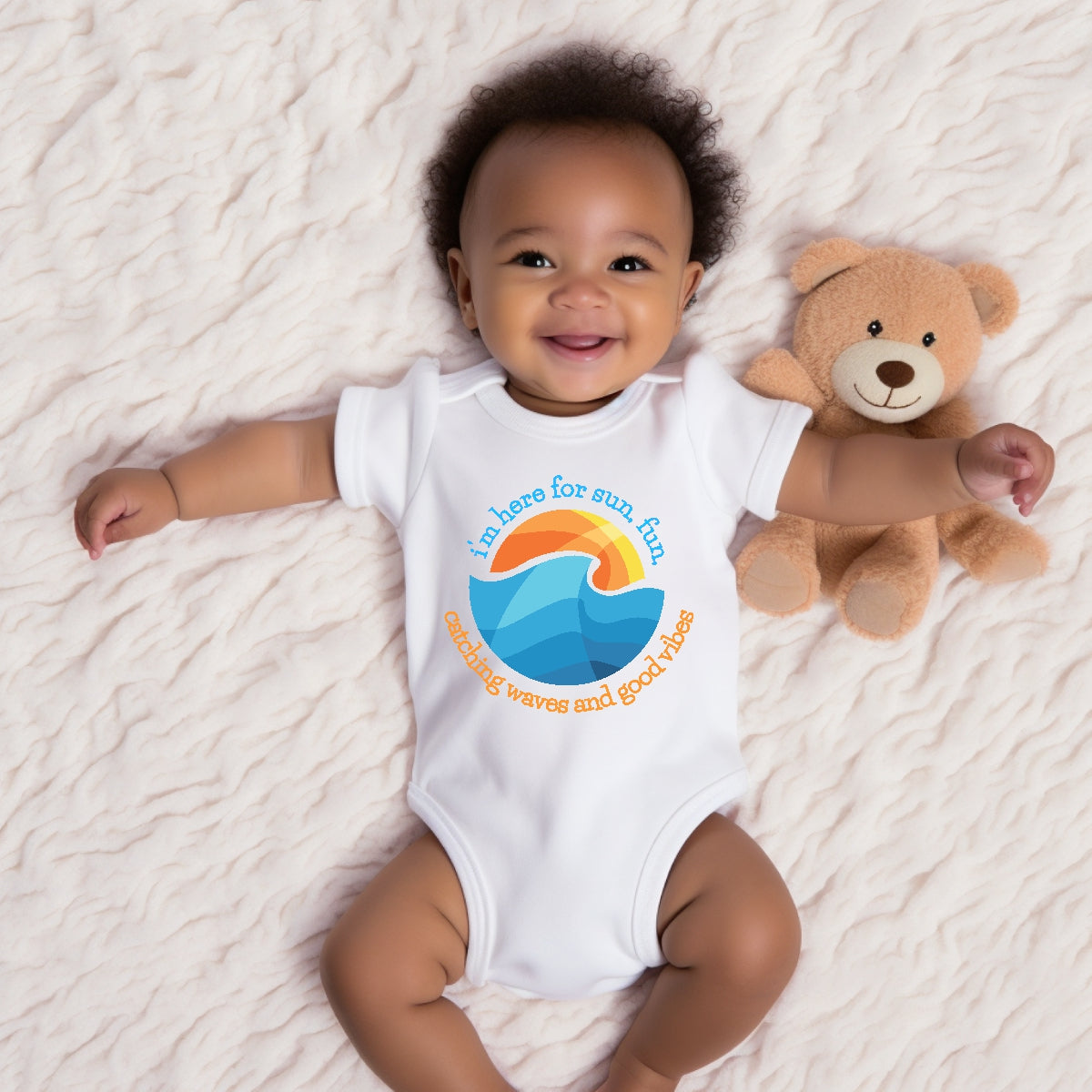 Soft + Sweet Good Vibes Baby One-Piece Bodysuits