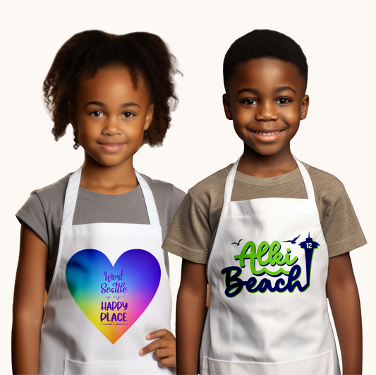 West Seattle + Alki Beach Kids Aprons
