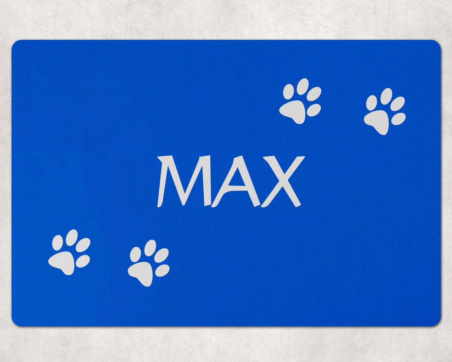 Custom Dog Mats ~ Colorful Pet Mats with Your Dog's Name