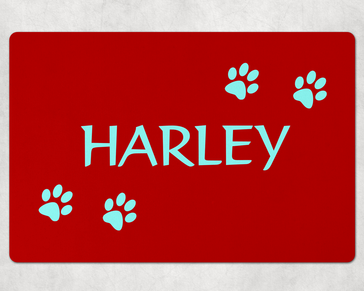 Custom Dog Mats ~ Colorful Pet Mats with Your Dog's Name