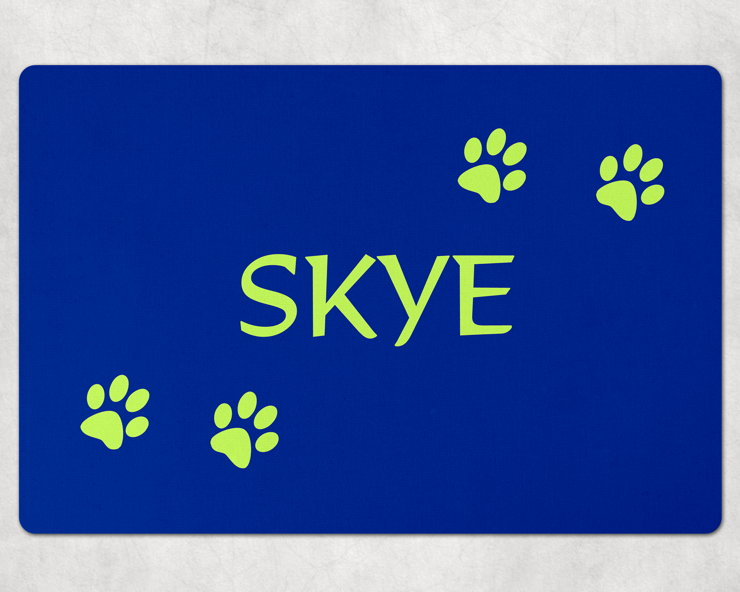 Custom Dog Mats ~ Colorful Pet Mats with Your Dog's Name