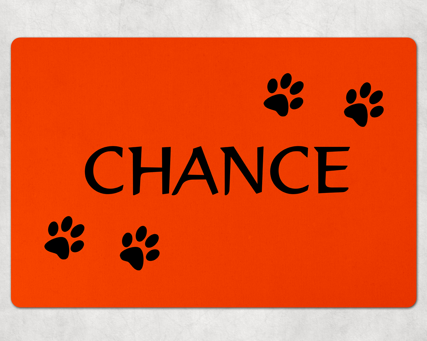 Custom Dog Mats ~ Colorful Pet Mats with Your Dog's Name