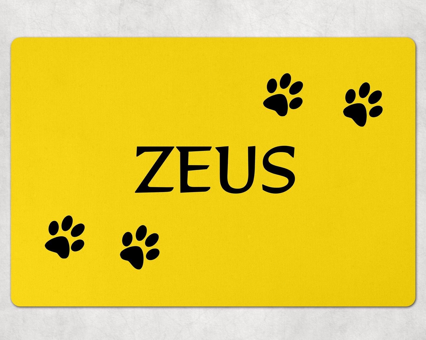 Custom Dog Mats ~ Colorful Pet Mats with Your Dog's Name