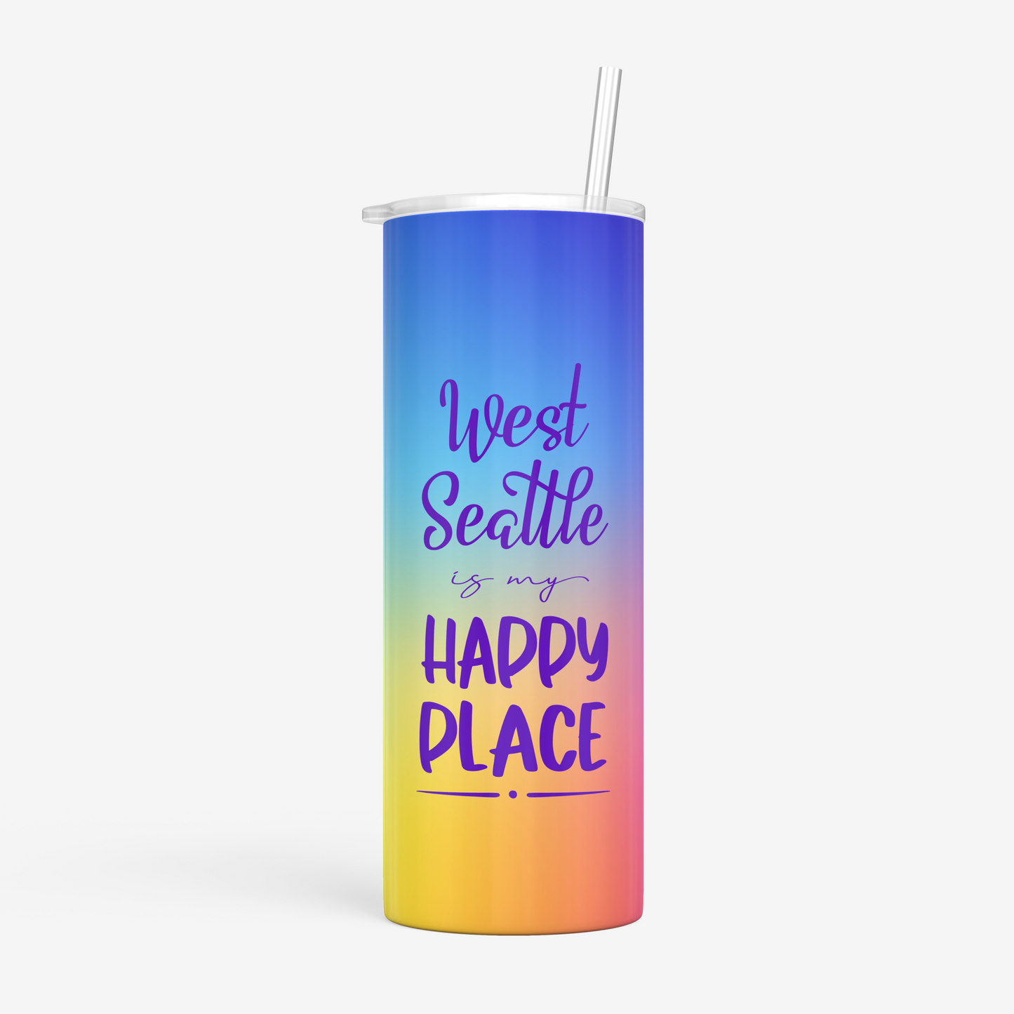 West Seattle + Alki Beach Tumblers ~ 20 oz ~ Hot or Cold!