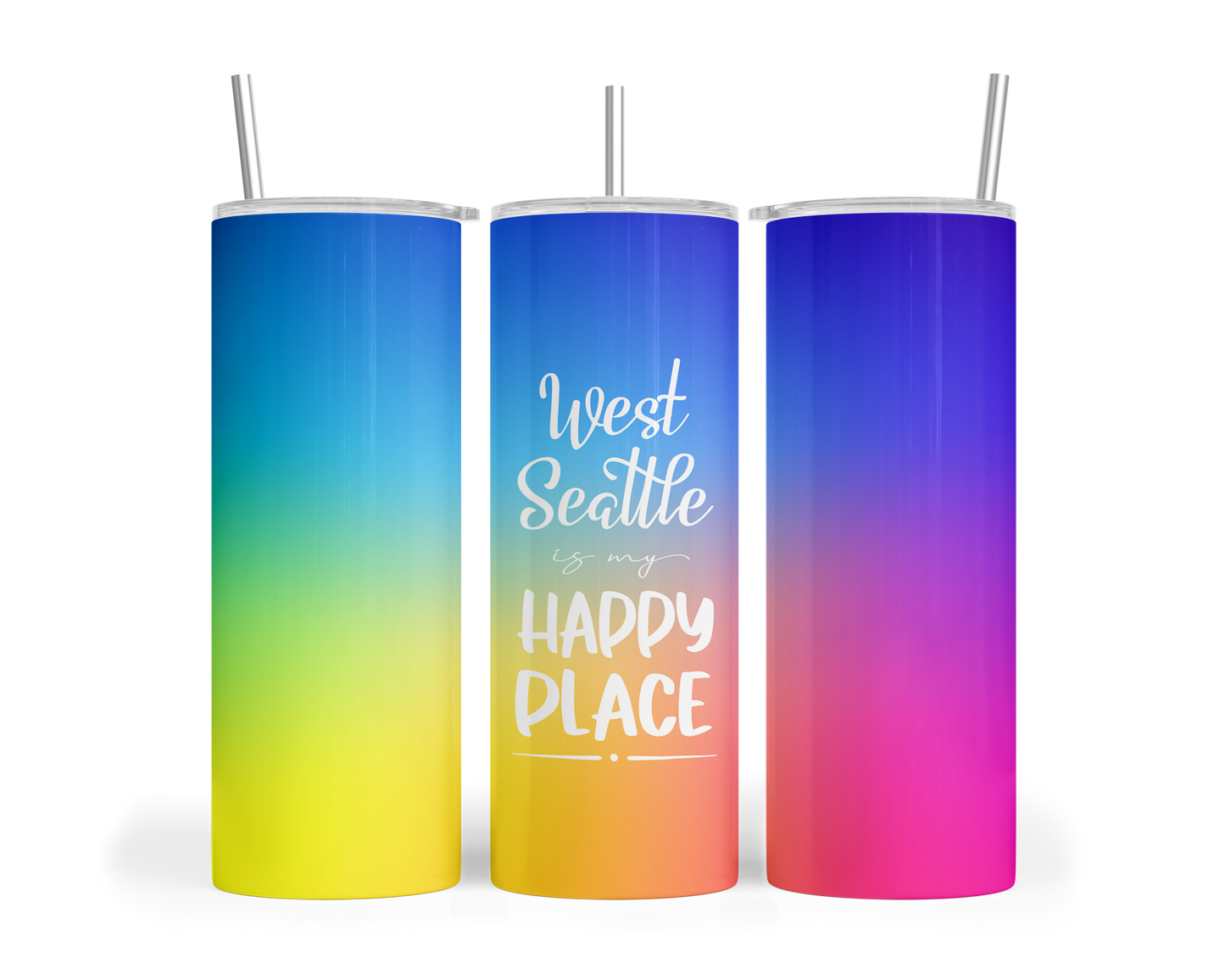 West Seattle + Alki Beach Tumblers ~ 20 oz ~ Hot or Cold!