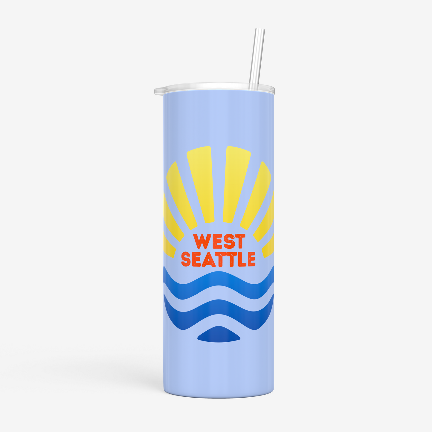 West Seattle + Alki Beach Tumblers ~ 20 oz ~ Hot or Cold!