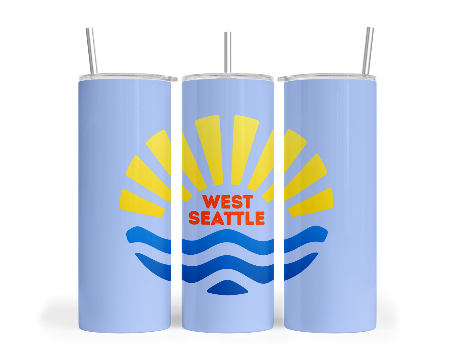 West Seattle + Alki Beach Tumblers ~ 20 oz ~ Hot or Cold!