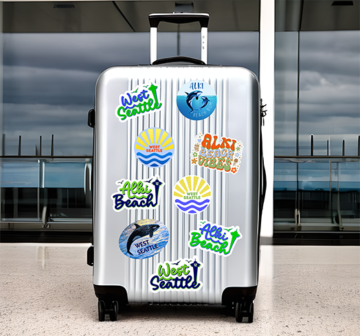 West Seattle + Alki Beach Decals and Stickers ~ UV Weatherproof!