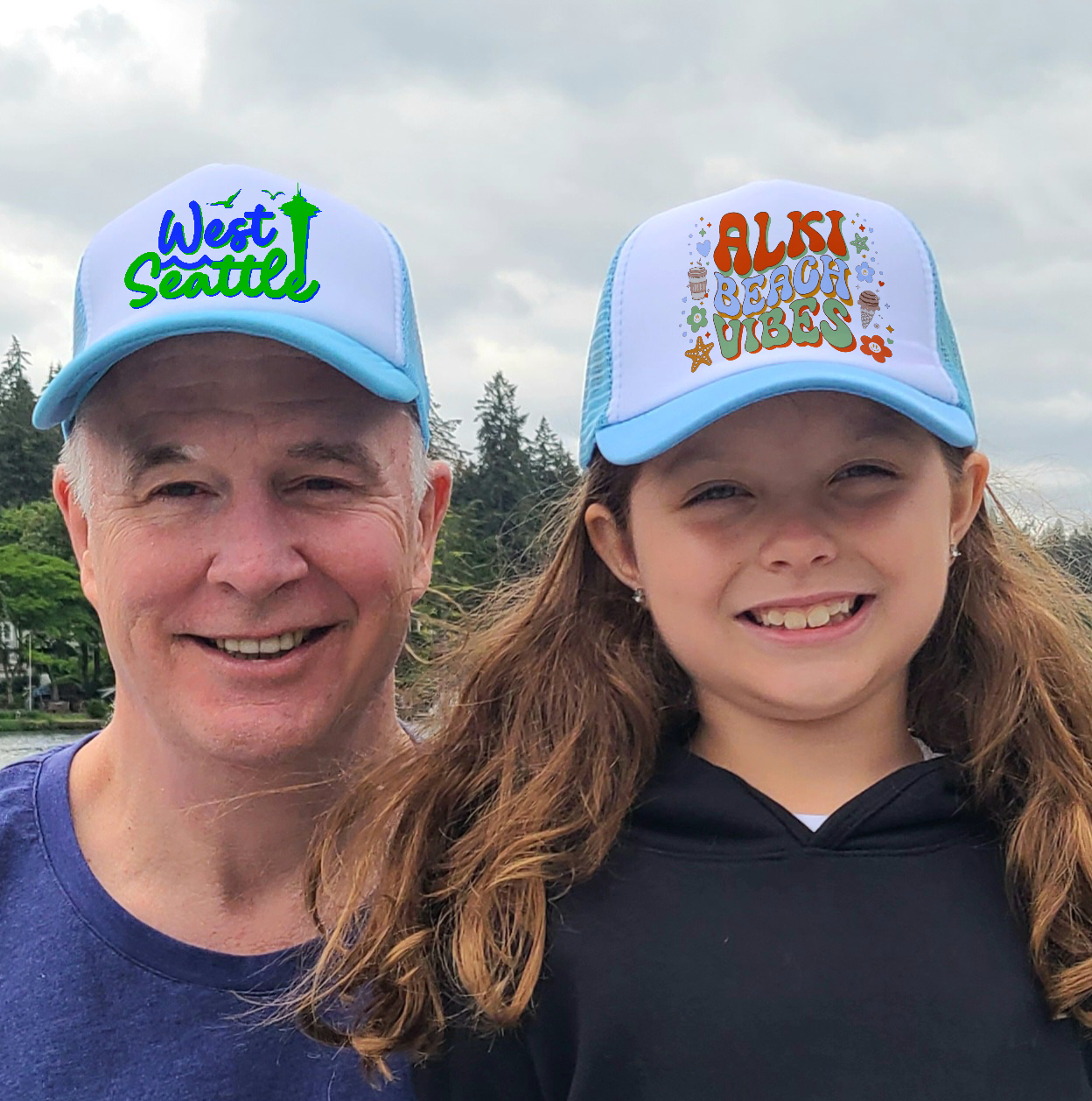 West Seattle + Alki Beach Kids Trucker Hats!