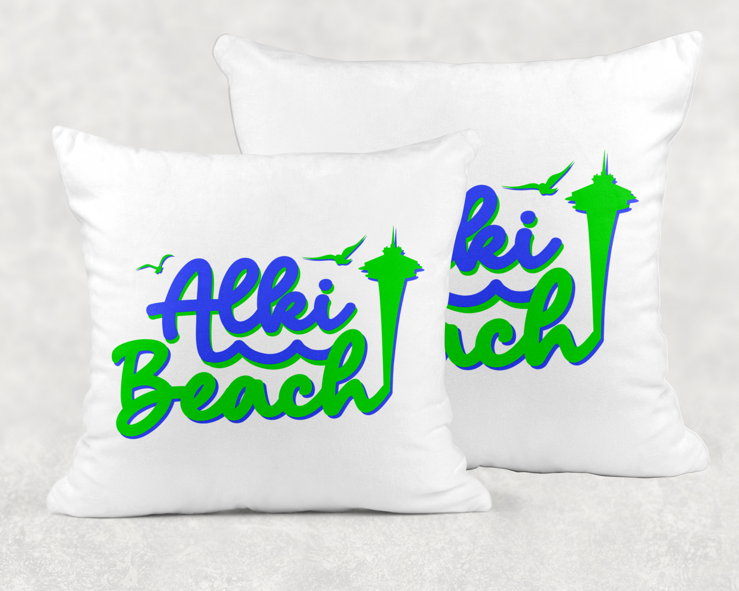 West Seattle + Alki Beach ~ Throw Pillow Covers