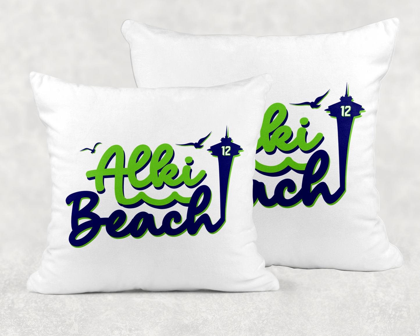 West Seattle + Alki Beach ~ Throw Pillow Covers