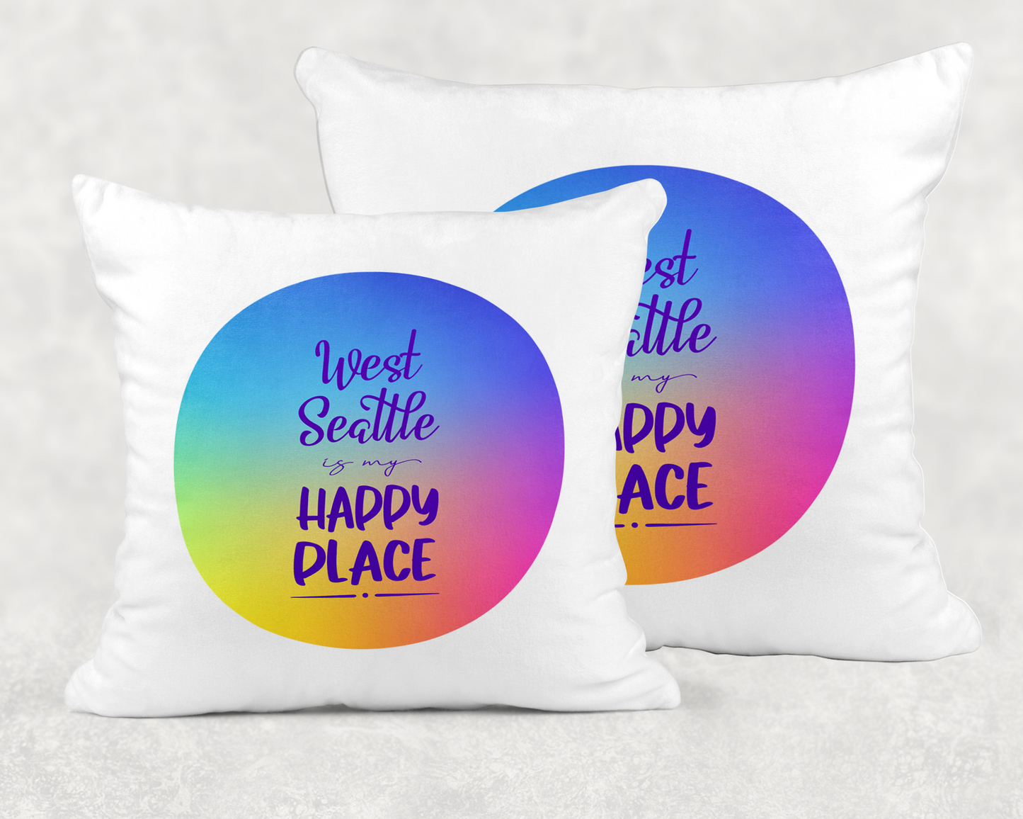 West Seattle + Alki Beach ~ Throw Pillow Covers