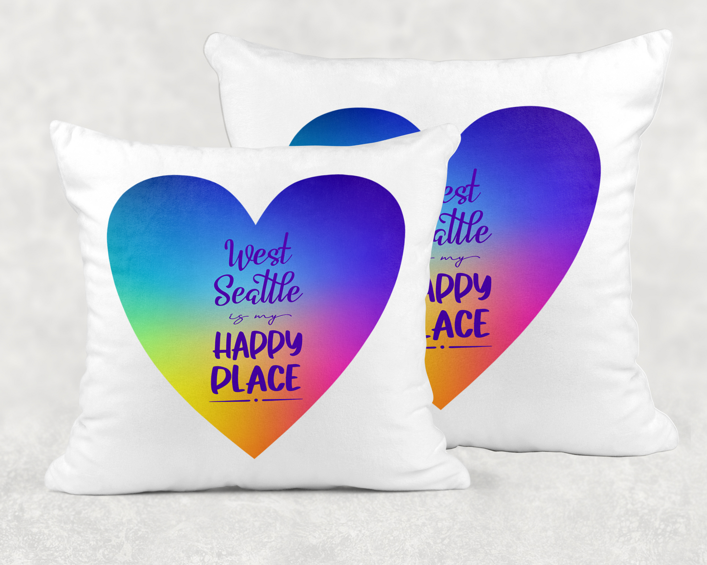 West Seattle + Alki Beach ~ Throw Pillow Covers